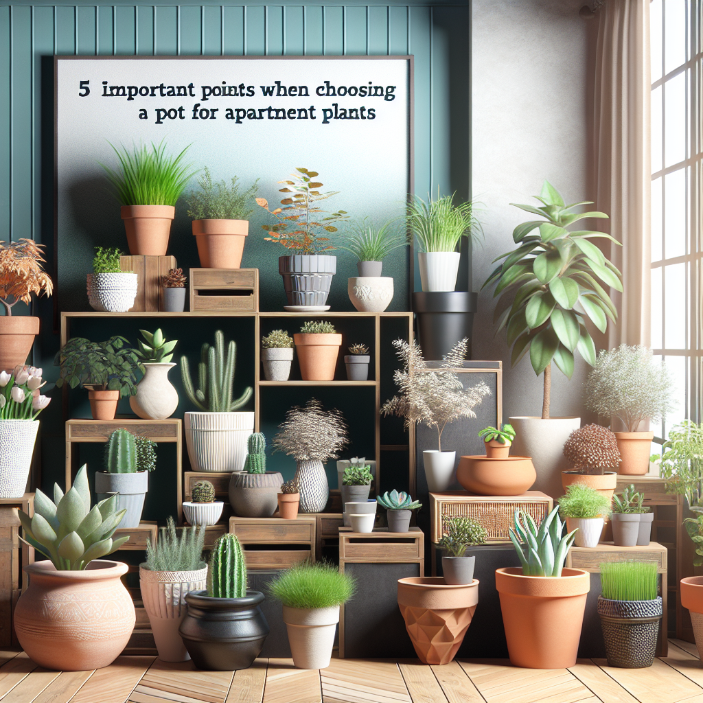 5 نکته مهم درانتخاب گلدان برای گیاهان آپارتمانی